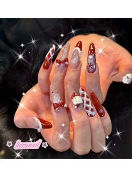 リオラネイル(Liora Nail)/長さ出し冬人気デザイン持ち込み