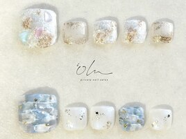 3月フットネイル定額【Nuance】