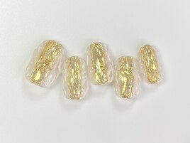 うねうね×ぷっくりミラーネイル