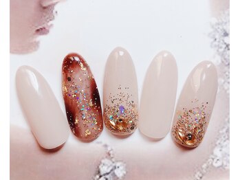 エンジェルビューティーネイルアンドアイラッシュ(Angel Beauty nail&eyelash)/秋冬♪人気なシンプル定額ネイル