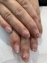 ネイルモア 三軒茶屋店(NAIL moA)/グラデーション×ラメライン☆