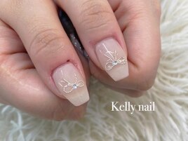 流行りの#リボンネイル