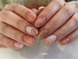 《桃ネイル》