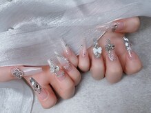 スノーネイルサロン 新宿店(Snow nail salon)/ハート/ストーングラ