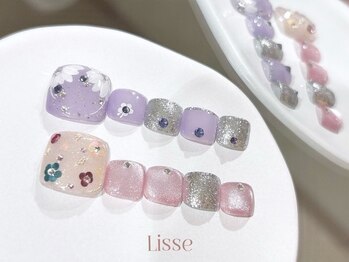 リセ 銀座本店(Lisse)の写真/フットアート¥10,000♪春のデザイン～定番まで多数ご用意☆フットバス付き☆ハンドとの同時施術も◎