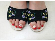 プルミエ ネイル(Premier Nail)/大人レッド☆フットネイル