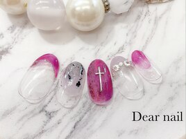 紫×ニュアンスフレンチ