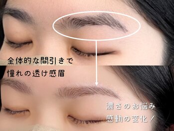 プレジール(plaisir)/『間引き』で憧れの薄眉♪