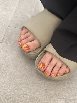 ウーアンジュ ネイルアンドアイラッシュ(w*ange)/90分アートプラン