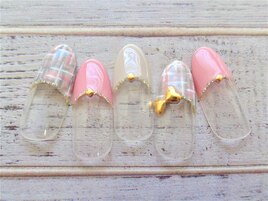 春のツイードネイル