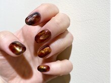 ネイルマジック 仙台一番町店(NAIL MAJIC)/べっ甲風奥行ネイル♪