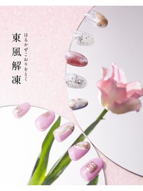 2025四季_春ネイル-東風解凍-