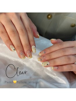 クリア なんば店(Clear)/パステルイエローアレンジ