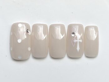ジェミーネイル イケブクロ(Jemiy nail ikebukuro)/ドットクロス￥7000