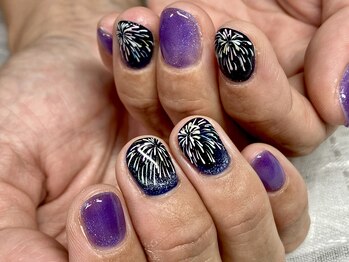 アルシエロ(al cielo)/花火ネイル