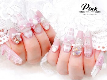 ネイルコレクション ピンク(Nail Collection Pink)の写真/画像持ち込み◎大人気[ジェルつけ放題10990円～]は3Dアートも可♪長さ出しジェル☆フリー￥10990も大好評♪