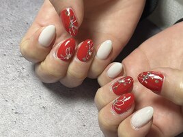 【パラジェル】お正月ネイル