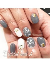クリスタルネイル ゆめタウン博多店(CRYSTAL NAIL)/フラワーアートネイル
