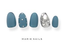 マリー ネイルズ いわきラトブ店(MARIE NAILS)/定額5,500円税込シルバー　0930a