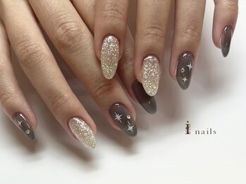 アイネイルズ 四条河原町店(I-nails)/キラキラネイル￥6500～11500