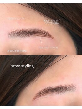 ノットイコール(≠ not equal)/眉スタイリング