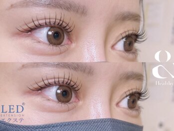 アイラッシュメイ(eyelash May)の写真/【話題のLED×＆healthy】少ない本数でも印象UP◎伏せ目までずっとキレイ。高持続×自まつ毛の健康を両立