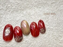 ニュアンスマグネットネイル　冬