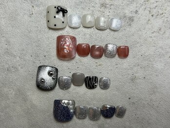 アールラッシュ アンド アールネイル(Rlash & r.nail PRODUCED BYα)/フットサンプルアート