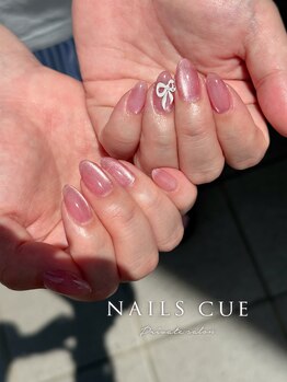 ネイルズキュー(NAILS CUE)/秋ネイル/モーヴピンク