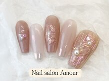 アムールユシマテン 上野湯島店(Amour)/キラキラ春夏のネイル¥7980