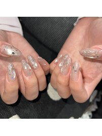 キラキラストーンネイル 当日ok