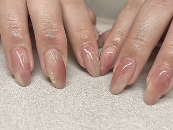 スリーラッシュアンドエルフネイル 折尾浅川店(threelash&elf.nail)/【パラジェル】桃ネイル