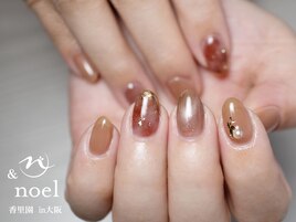 秋冬シンプル 透け感ニュアンス