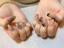 シーハウス(c house)/アシンメトリー　フレンチネイル