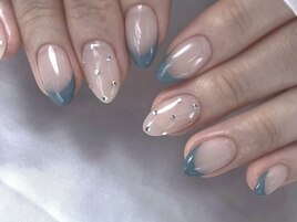 フレンチ×パーツネイル