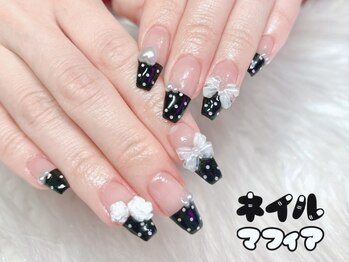 ネイルマフィア 渋谷(NAIL MAFIA)/フレンチネイル/ドットネイル