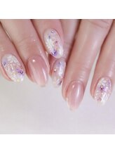 ピオニーネイル(peony nail)/フラワーアレンジメント