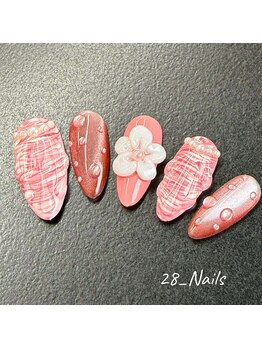 28ネイル 新中野店/夏・海・マンスリーデザイン