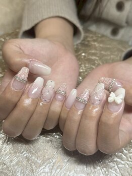 春ツイードネイル