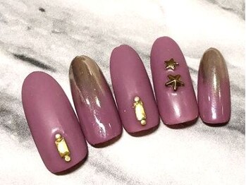 ネイルサロン ティディ(TIDY)/塗りかけ★ミラーグラデーション