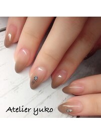 ブラウングラデーション
