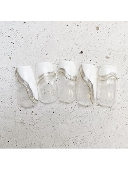 ネイルアンドまつげ リュフェール 五反田(Nail Lufaire)/もこもこフレンチ