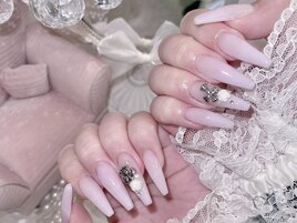 アート2本クロムハーツネイル