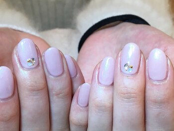 ネイルズ ララ(nails Lala)/シンプルワンカラーネイル。
