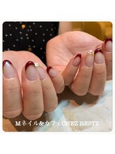Mネイルアンドカフェ シェレステ/フレンチネイル