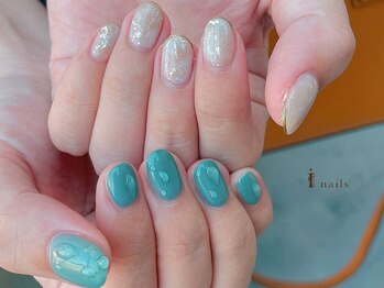 アイネイルズ 吉祥寺店(I nails)/水滴ちぐはぐ[吉祥寺]