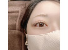 スカイフラワー アイ ネイル(sky flower)/リーフ+ダークモカ