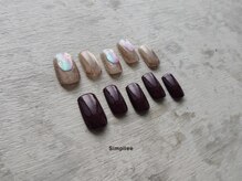 シンプリー ネイルアンドアイラッシュ 祖師谷大蔵店(Simpliee Nail&Eyelash)/【ハンド】アシンメトリー