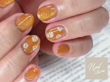 ネイルセッション(nail session)/手書きマーガレット