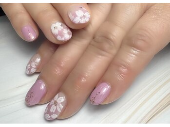 さくらネイル/ピンクネイル
